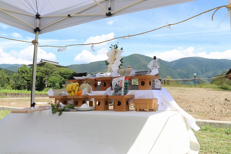 地鎮祭 執り行われました! とくしまの新築 リフォームは徳島県 阿波市 プロジェクトホーム